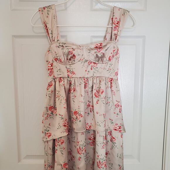 WeWoreWhat Corset High Low Maxi Dress Dainty Floral Size 0 - Picture 6 of 14